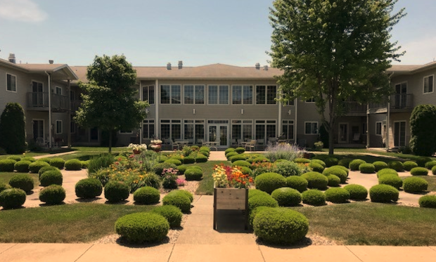 <p>Our beautiful courtyard!</p>